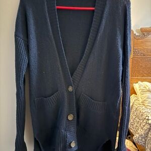 Hollister Women's Navy Cardigan Sweater